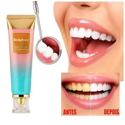 🌟 BODYACCEL – DENTIFRICE NIACINAMIDE : La nouvelle opportunité pour un sourire blanc, éclatant et confiant