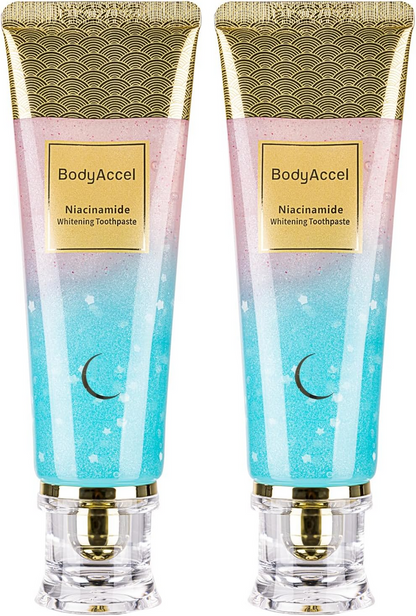 🌟 BODYACCEL – DENTIFRICE NIACINAMIDE : La nouvelle opportunité pour un sourire blanc, éclatant et confiant